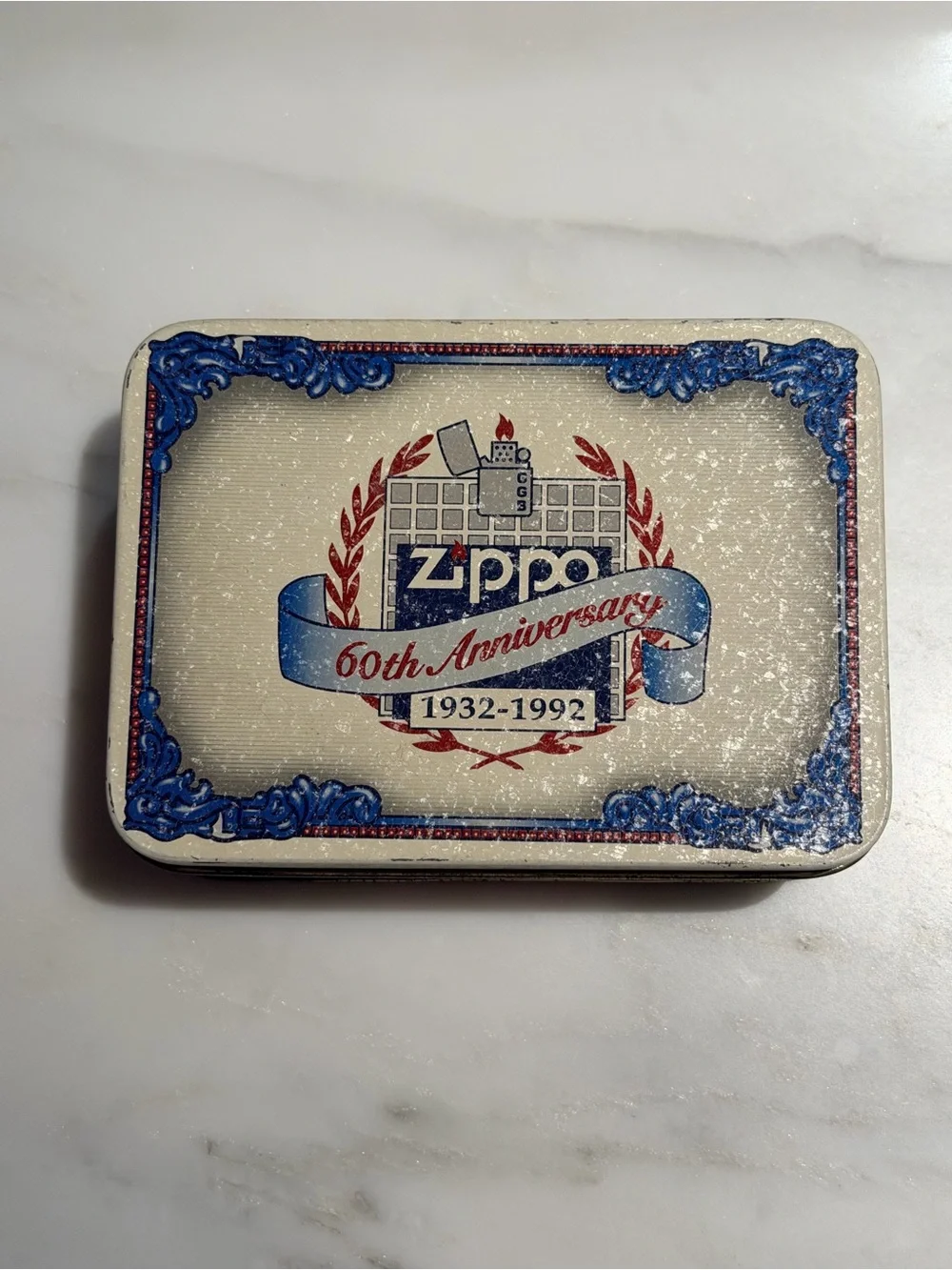 60th Anniversary Zippo Metal Pocket Lighter